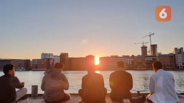 Suasana senja di Denmark. (Liputan6.com/Tanti Yulianingsih)