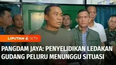Pangdam Jaya mengatakan penyelidikan ledakan gudang peluru masih menunggu situasi aman, sebab kondisi gudang peluru yang terbakar masih dinilai berbahaya. Gudang peluru yang terbakar berisi sejumlah amunisi kadaluarsa.