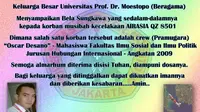 Pramugara AirAsia QZ8501 adalah Mahasiswa FISIP Universitas Moestopo, Jakarta. (moestopo.ac.id)