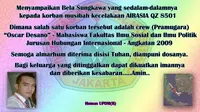 Pramugara AirAsia QZ8501 Oscar Desano Alumni Universitas Moestopo