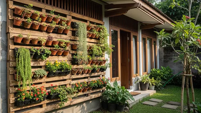 Kebun Dinding dari Palet Kayu Bekas