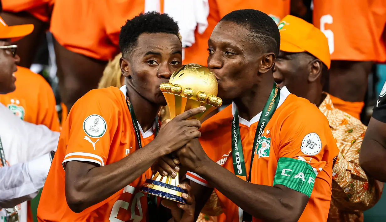 Pantai Gading menjadi juara Piala Afrika usai mengalahkan Nigeria dengan skor 2-1. (FRANCK FIFE/AFP)