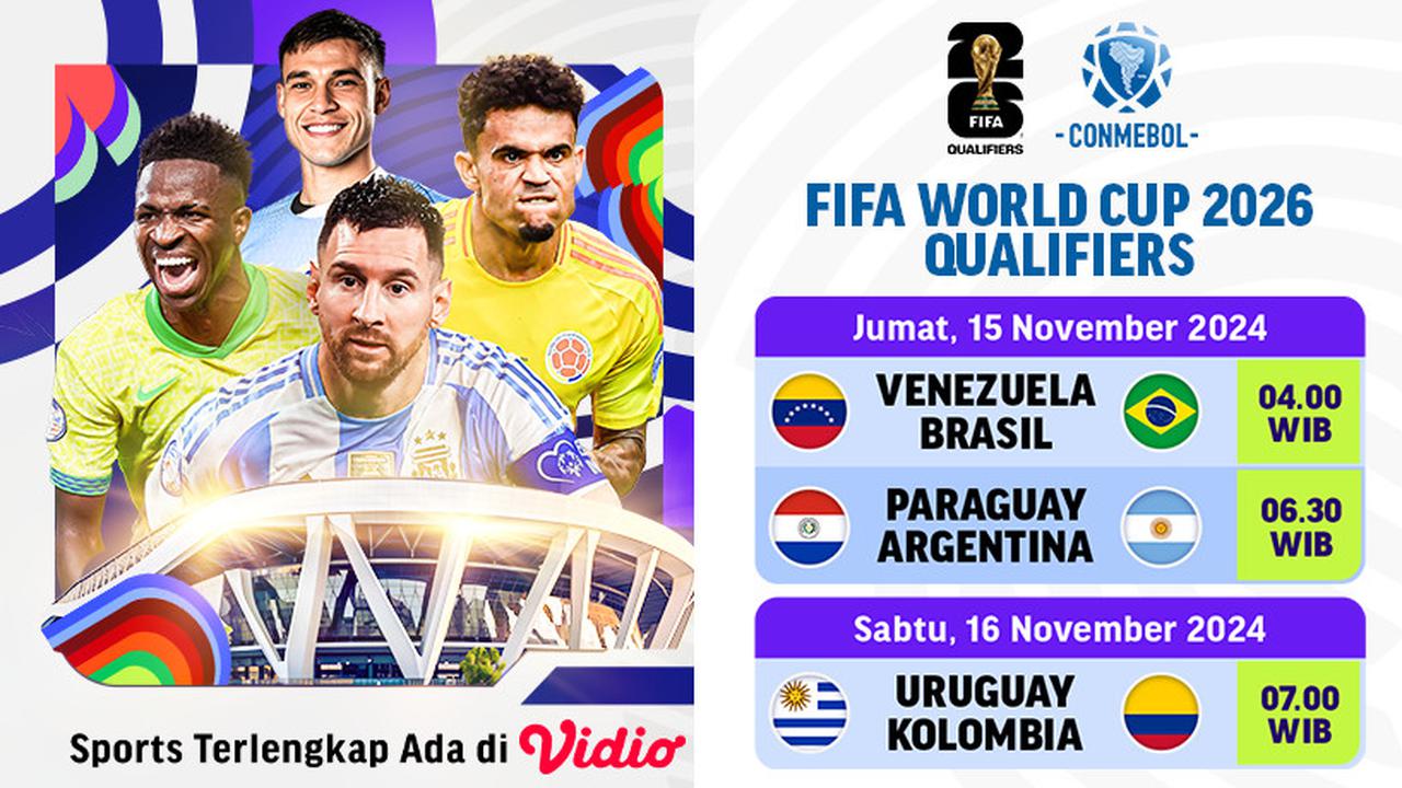 Jadwal WCQ 2026 Zona CONMEBOL Matchweek 11