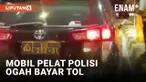 Mobil Berpelat Polri Paksa Petugas Buka Palang dan Ogah Bayar Tol