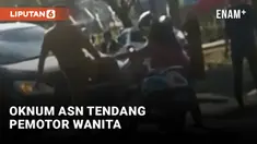 Oknum ASN Sinjai Tendang Pemotor Wanita hingga Jatuh