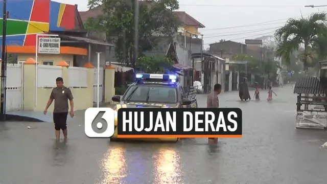 VIDEO: Hujan Deras, Ratusan Rumah di Pangkal Pinang Terendam Banjir