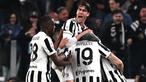 Juventus berhasil melangkah ke partai final Coppa Italia 2021/2022 usai menang 2-0 atas tamunya Fiorentina di leg kedua semifinal, Kamis (21/4/2022) dini hari WIB. Di laga final, Juventus sudah ditunggu Inter Milan yang telah memastikan lolos sehari sebelumnya. (AFP/Marco Bertorello)