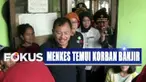 Kepada mereka, Menkes menjelaskan langkah-langkah penanganan yang dilakukan pemerintah terhadap musibah banjir.