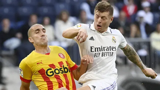 Foto: Momen Toni Kroos Mendapat Kartu Merah Perdana Sejak 15 Tahun Berkarier di Sepak Bola