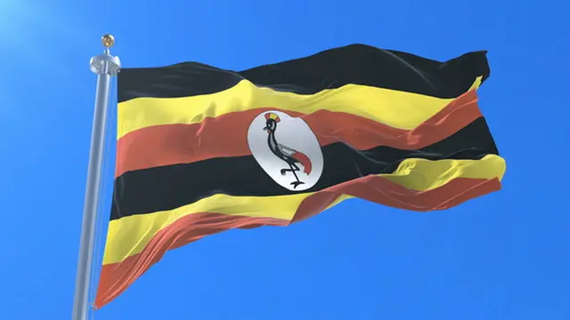 Ilustrasi bendera Uganda
