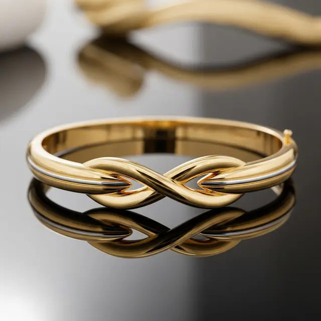 9 Model Gelang Emas Bangle Wanita Motif Klasik dengan Sentuhan Modern, Gaya Abadi