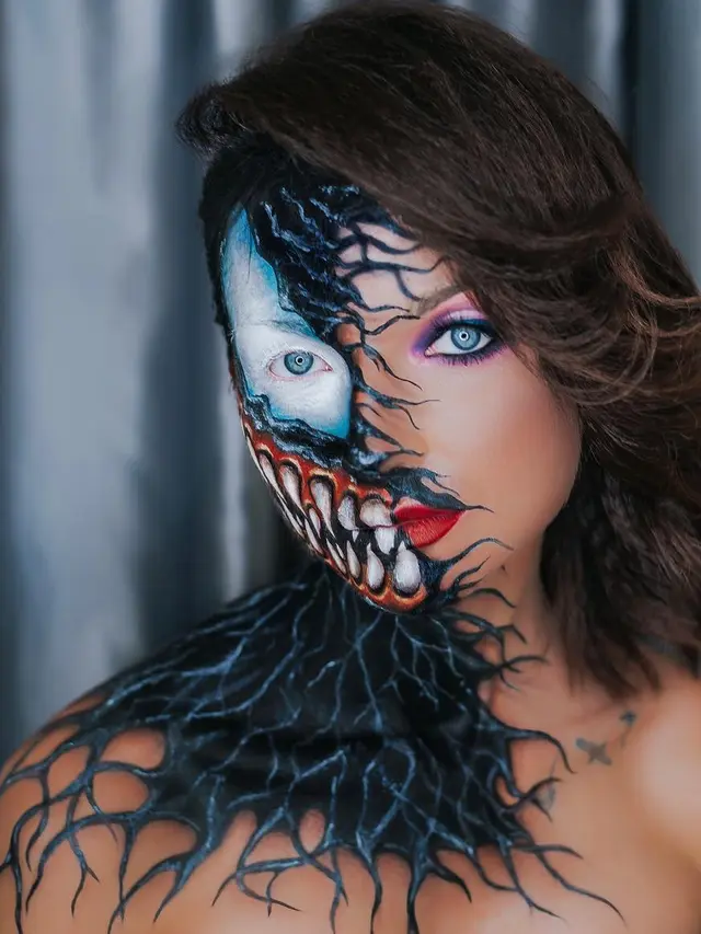 8 Potret Body Painting Wanita Ini Ciptakan Ilusi Optik Mengagumkan, Banjir Pujian