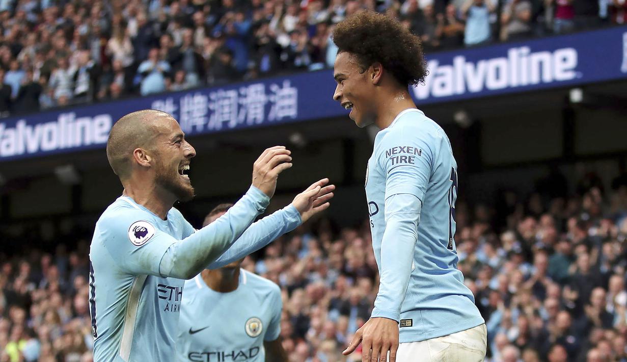 7. Leroy Sane (Manchester City) - 6 Gol. (AP/Nick Potts)