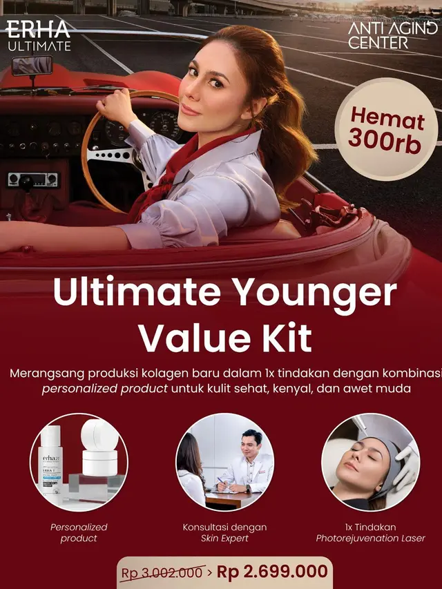 Jadi No. 1 Solusi Anti Aging Paling Direkomendasikan, Anti Aging Center dari ERHA Ultimate Tawarkan 3 Paket Layanan Terbaru
