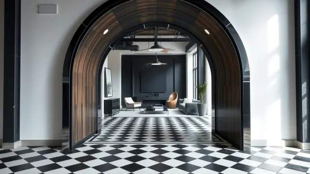 Kongliong Setengah Lingkaran Kayu dan Stainless