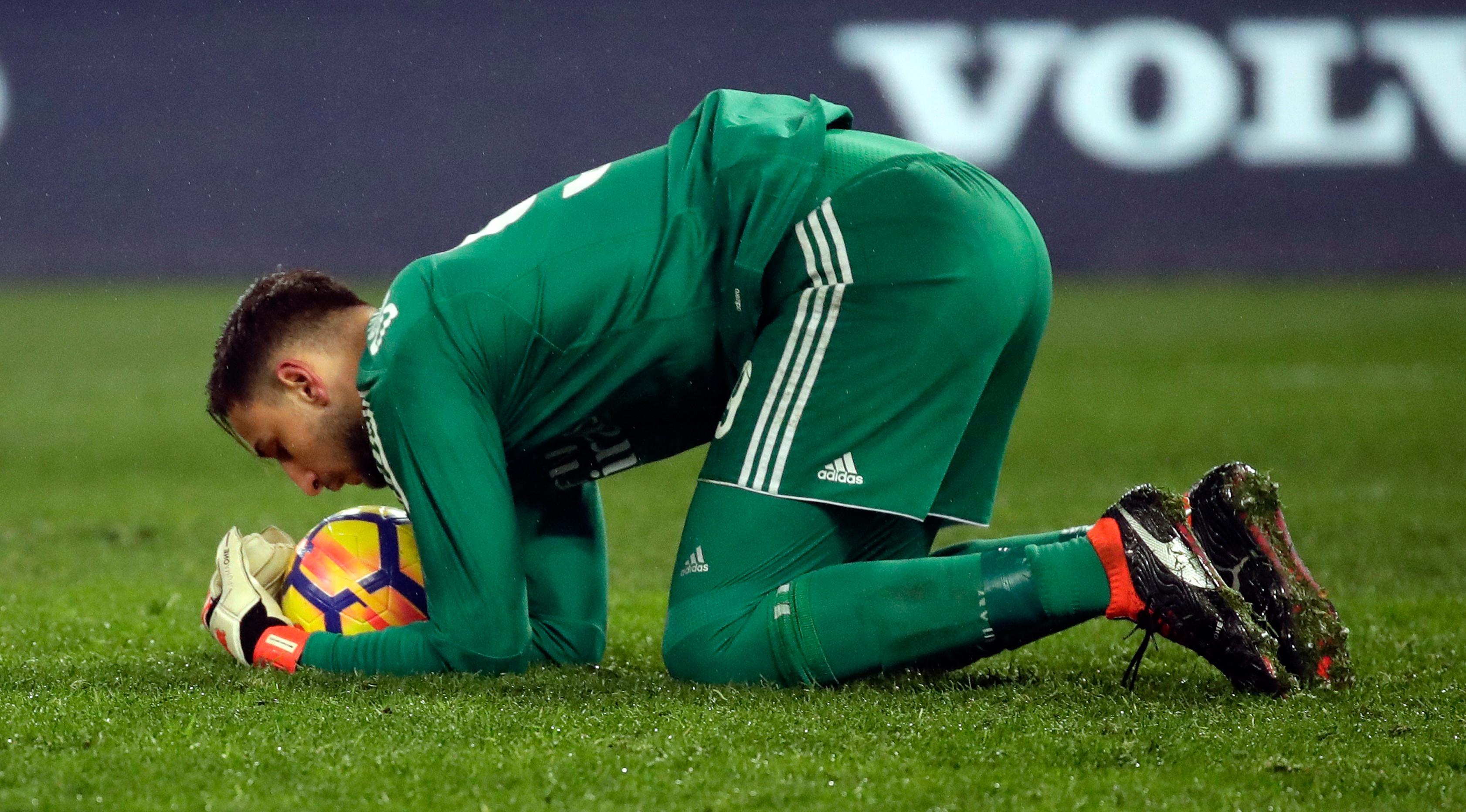 Kiper AC Milan Gianluigi Donnarumma (AP/Alessandra Tarantino)