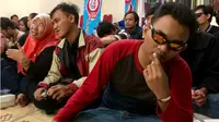 Suasana Dengar Bareng Piala Dunia 2018 bersama difabel netra Yogyakarta (KRJogja.com/Harminanto)