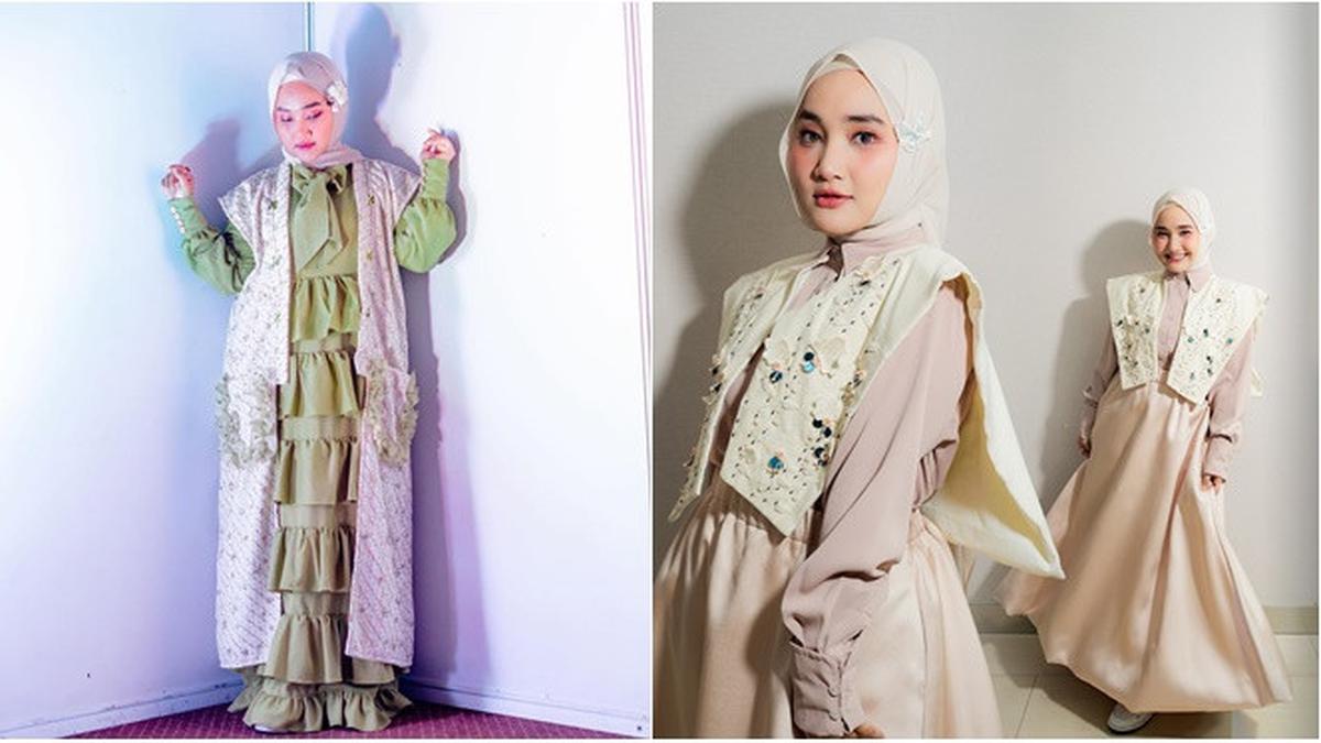 6 Model Gamis Kekinian ala Fatin Shidqia, Stylish untuk Tubuh Mungil
