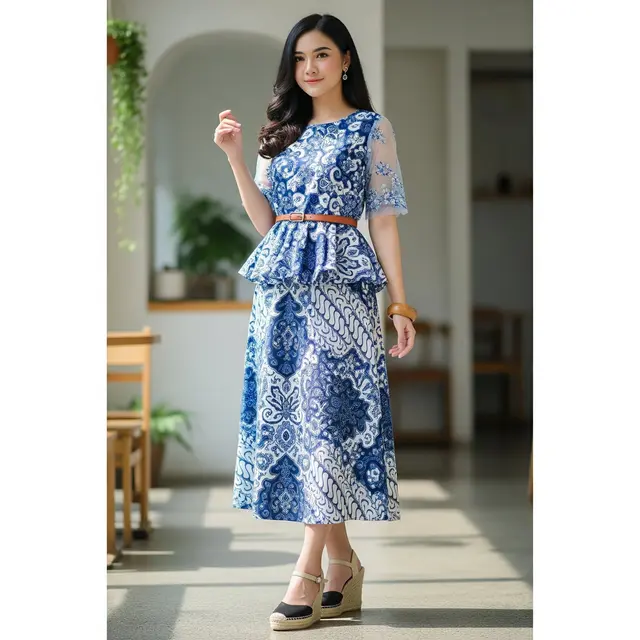 Setelan One-Piece Midi + Belt