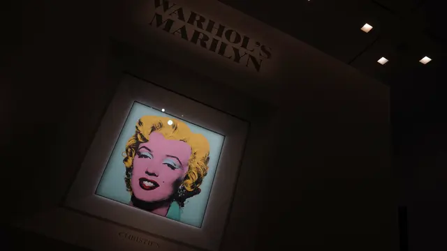 Lukisan Potret Marilyn Monroe karya Warhol