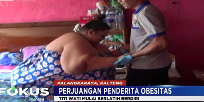 Titi Wati Penderita Obesitas di Palangkaraya Kini Sudah Bisa Berjalan