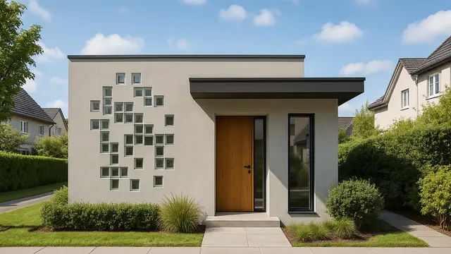 Desain Glass Block Depan Rumah, Bikin Tampilan Makin Estetik