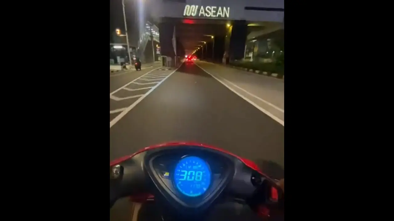 Yamaha Mio Sporty melaju hingga 308 km/jam. (Sumber: Instagram/@mmr.boys)