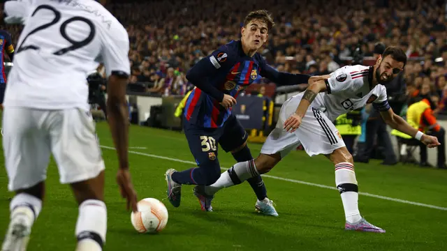 Barcelona vs MU di Liga Europa