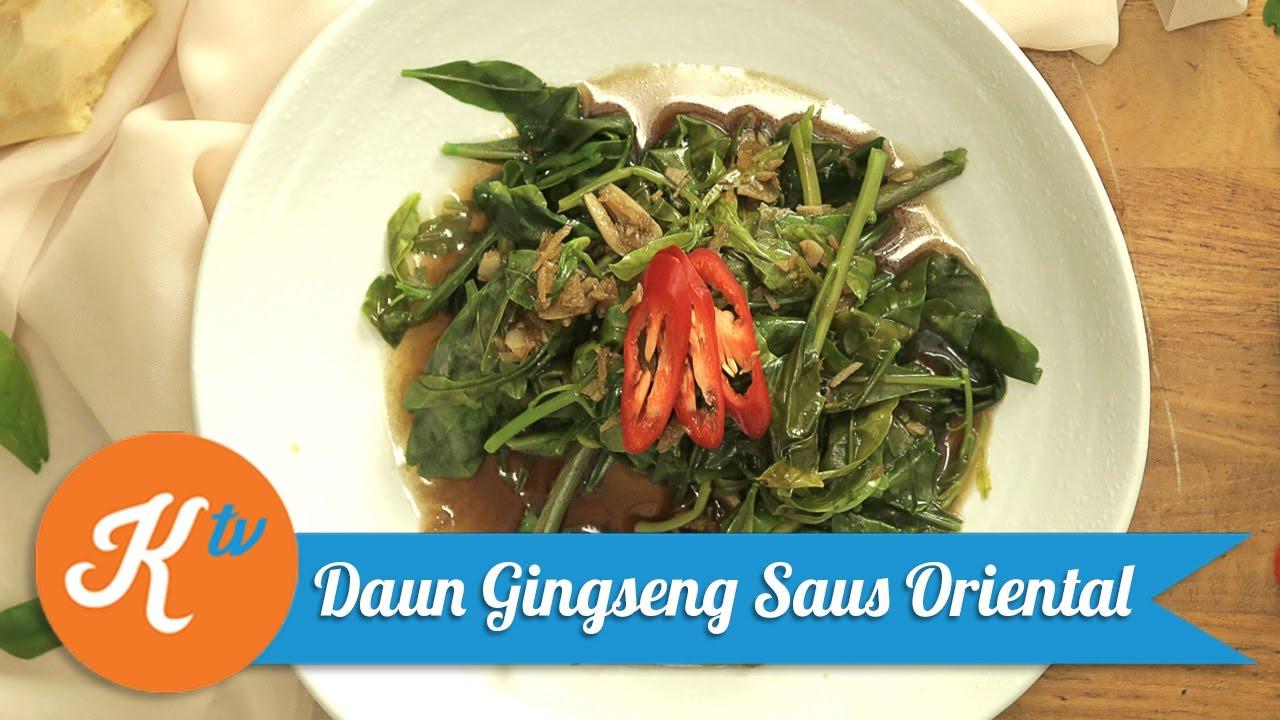 Oseng Daun Ginseng Saus Oriental