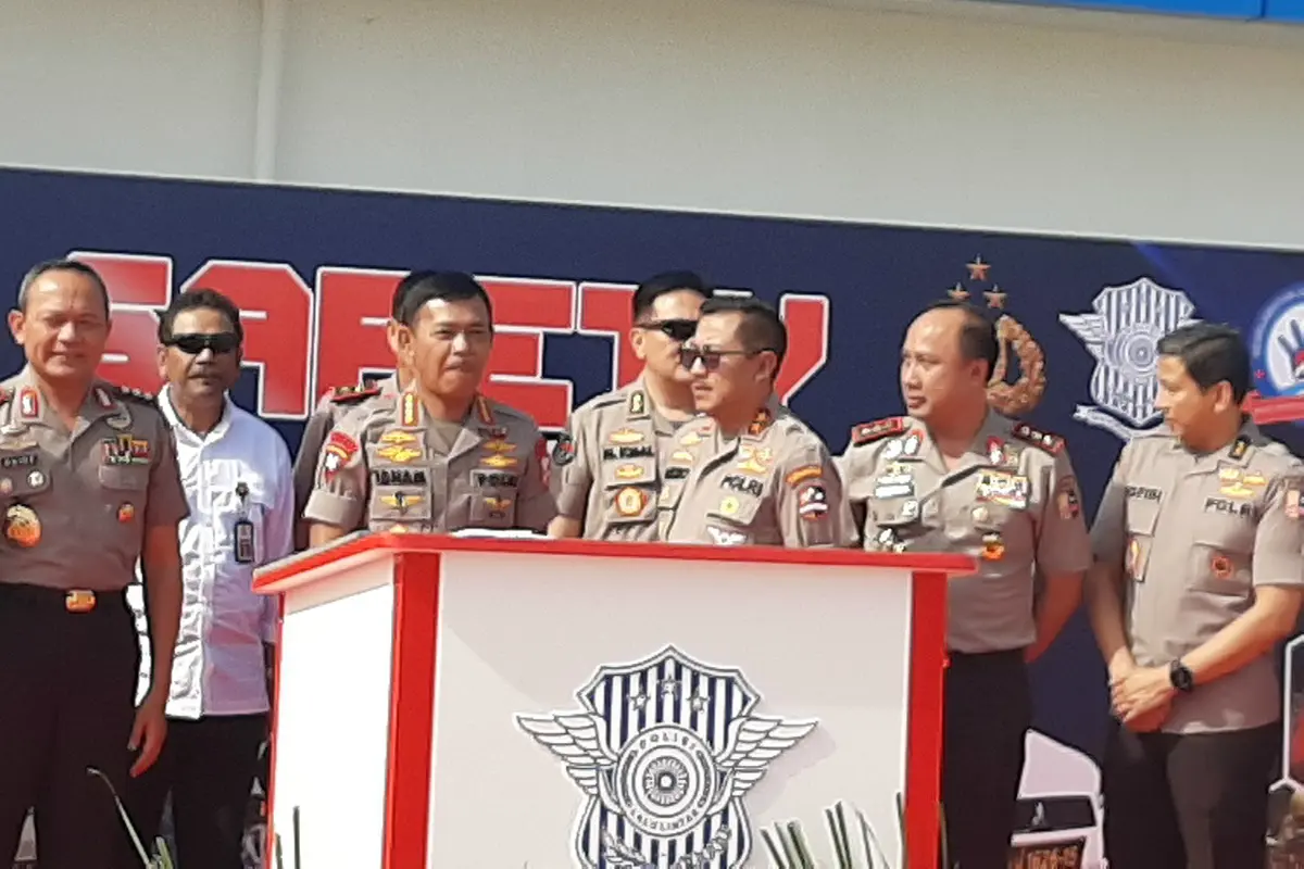 Kapolri Jenderal Idham Azis meresmikan Indonesia Safety Driving Center (ISDC), Serpong, Tangerang Selatan, Selasa (11/2/2020).