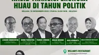 Greenpeace Indonesia bersama Center for Energy and Low Studies (CELIOS) meluncurkan Policy Brief pada Selasa, (19/12) tentang transmisi ekonomi hijau di Indonesia.