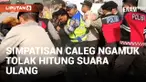 Tolak Hitung Suara Ulang, Massa Simpatisan Caleg di Lombok Barat Bentrok dengan Polisi