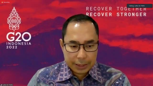 Dirjen Pelindungan WNI dan BHI, Judha Nugraha dalam acara press briefing bersama media pada Kamis (27/10/2022). (Liputan6/Benedikta Miranti)