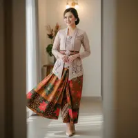 Inspirasi Outfit Natal Bernuansa Nusantara Model Kebaya Kontemporer Etnik/ AI
