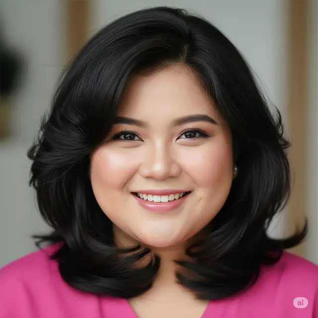 Model Rambut Pendek untuk Wanita Gemuk agar Terlihat Lebih Ramping. Foto: Gemini