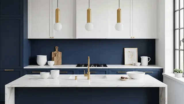 Model Cat Dapur Minimalis (Image by Gemini AI)