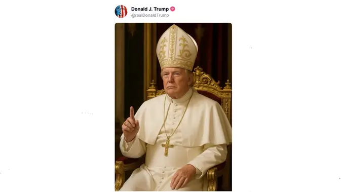 Donald Trump Jadi Paus Lewat AI, Dapat Kritikan Pedas!