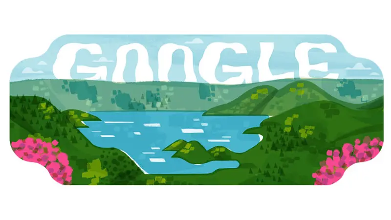 Ilustrasi Danau Toba Tampil Sebagai Google Doodle Hari Ini 31 Agustus 2023