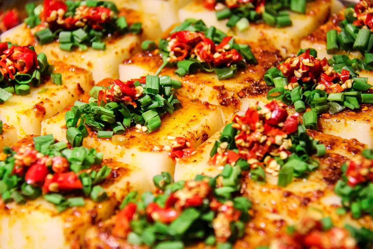 Black Pepper Egg Tofu