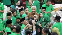 Gubernur Jawa Tengah Ganjar Pranowo saat menghadiri acara yang digelar Dewan Pimpinan Wilayah (DPW) Partai Persatuan Pembangunan (PPP) Provinsi Jawa Tengah (Jateng). (Istimewa)
