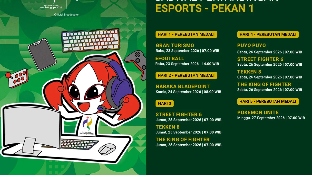 Streaming Asian Games 2026 Esports