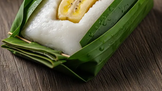 Kue nagasari pisang kukus (Image by Gemini AI)