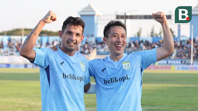 Silvio Escobar dan Lee Yujun - Persela Lamongan Vs Persijap Jepara di Liga 2 2023/2024