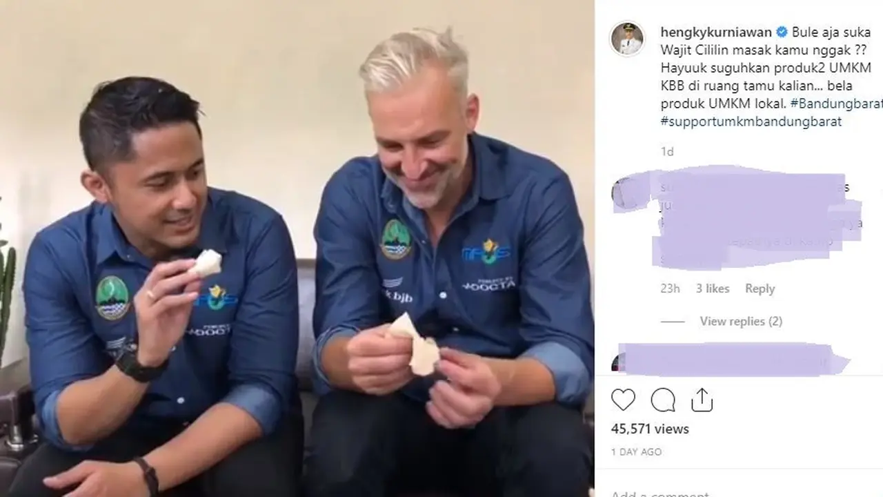 Didatangi Bule Australia, Hengky Kurniawan Promosikan Wajit Cililin