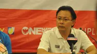 Pelatih timnas Malaysia, Ong Kim Swee, tidak menanggap Indonesia mengalami penurunan meski vakum lebih dari setahun. (Bola.com/Romi Syahputra)