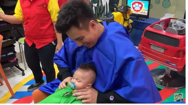 10 Potret Penampilan Baru Kiano Anak Baim Wong, Bikin Paula Syok dan Menangis