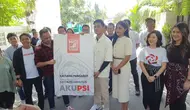 Putra bungsu Presiden Joko Widodo (Jokowi), Kaesang Pangarep resmi menjadi anggota Partai Solidaritas Indonesia (PSI) pada Sabtu (23/9/2023). (Fajar Abrori)