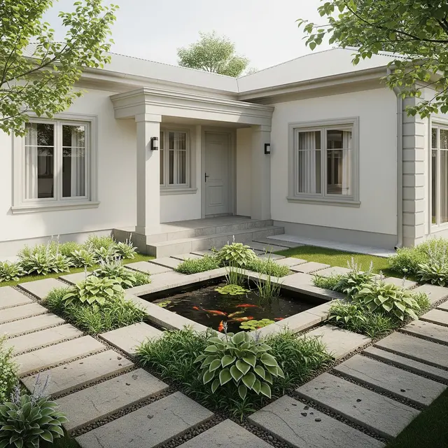 Rumah Kecil 8x15 m dengan Taman Belakang