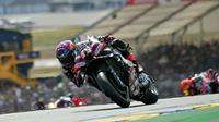 Jorge Martin beraksi di MotoGP Prancis 2026 (AFP)
