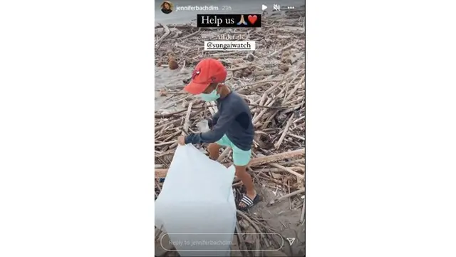Ajak Anak Jaga Lingkungan, Ini 6 Potret Jennifer Bachdim Ikut Bersih Pantai di Bali
